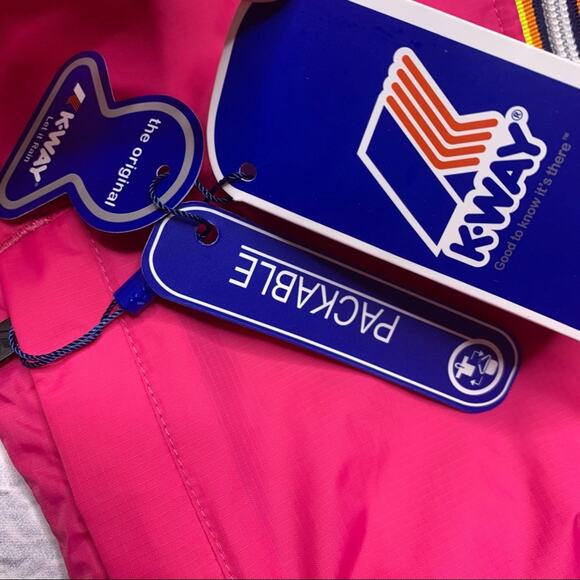 K-Way Claude 3.0 Windbreaker in Pink - Picture 4 of 10